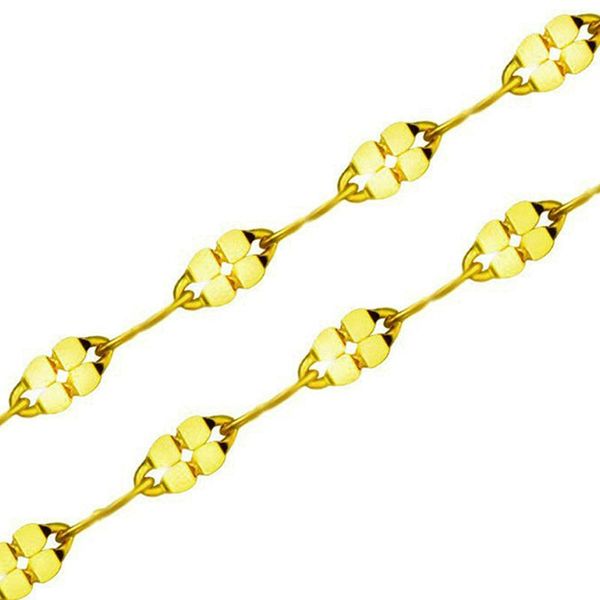 chains rinyin fine jewelry 18k yellow gold necklace wedding engagement heart clover charm link chain 16" - 36" (40cm-90cm) drop, Silver
chains rinyin fine jewelry 18k yellow gold necklace wedding engagement heart clover charm link chain 16" - 36" (40cm-90cm) drop, Silver