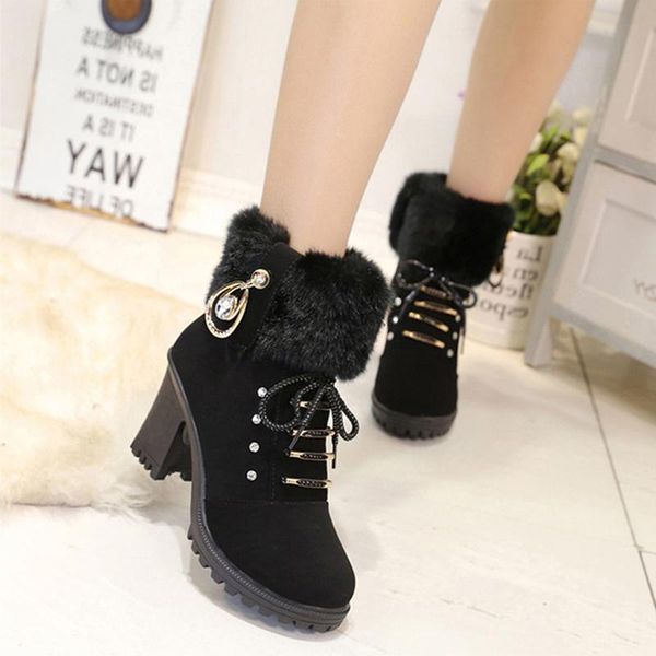 boots fur ankle winter 8cm high heels women fashion platform black coffee block female shoes lace up pumps
boots fur ankle winter 8cm high heels women fashion platform black coffee block female shoes lace up pumps