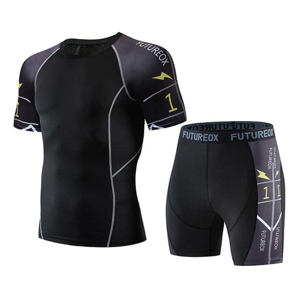 men's tracksuits short sport suit casual fitness fast drying elastic sleeve trouser sports outdoor running clothing, Gray
men's tracksuits short sport suit casual fitness fast drying elastic sleeve trouser sports outdoor running clothing, Gray