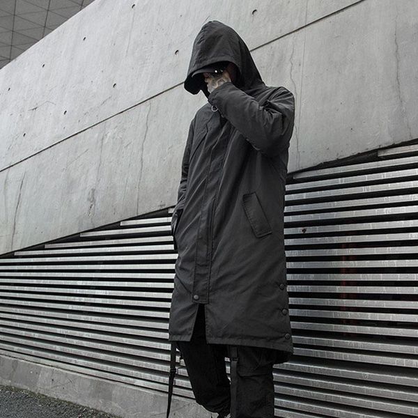 men's trench coats windbreaker men autumn winter long hooded coat male streetwear hip hop punkcasual jacket overcoat outerwear, Tan;black
men's trench coats windbreaker men autumn winter long hooded coat male streetwear hip hop punkcasual jacket overcoat outerwear, Tan;black