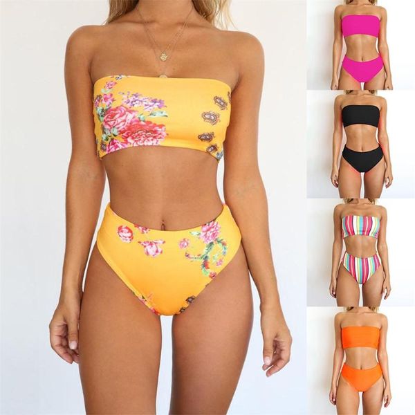 women's swimwear high waist women bikini set printed push-up padded swimsuit 2021 off shoulder bikinis swimming suit#es, White;black
women's swimwear high waist women bikini set printed push-up padded swimsuit 2021 off shoulder bikinis swimming suit#es, White;black