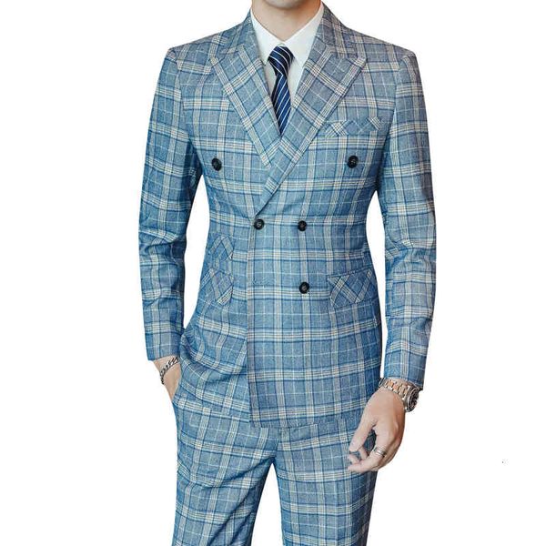men's suits & blazers (jacket + vest pants) bridegroom , men's formal wedding plaid casual suit with double buttons 3-piece set., White;black
men's suits & blazers (jacket + vest pants) bridegroom , men's formal wedding plaid casual suit with double buttons 3-piece set., White;black