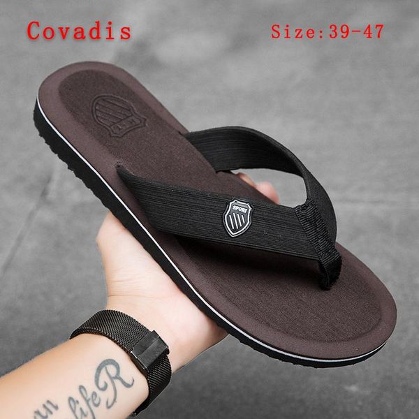 slippers 2021 summer solid color simple men's flip flops fashion flat shoes one-foot casual outer 39-47, Black
slippers 2021 summer solid color simple men's flip flops fashion flat shoes one-foot casual outer 39-47, Black