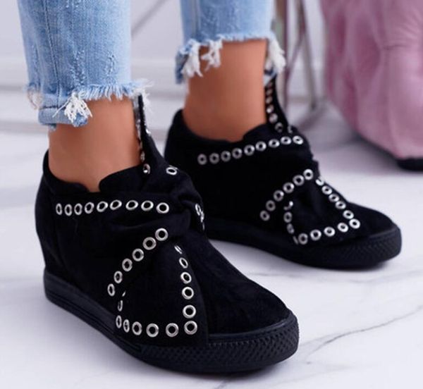 dress shoes women ankle boots wedges woman high heels pumps height incleasing slip on booties sapato feminino zapatos de mujer, Black
dress shoes women ankle boots wedges woman high heels pumps height incleasing slip on booties sapato feminino zapatos de mujer, Black