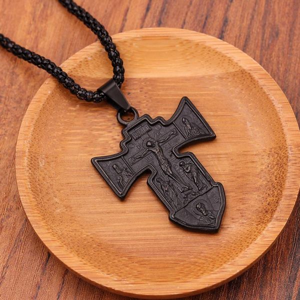 pendant necklaces 2021 hip-hop necklace for men jesus cross black fashion jewelry, Silver
pendant necklaces 2021 hip-hop necklace for men jesus cross black fashion jewelry, Silver