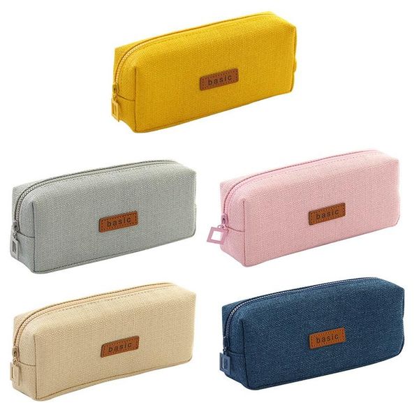 pencil bags simple solid case student cases for girl stationery bag material school supplies
pencil bags simple solid case student cases for girl stationery bag material school supplies