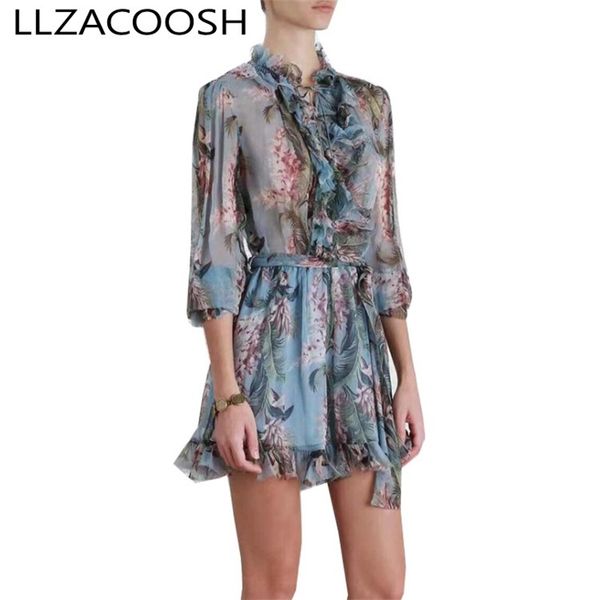 women runway chiffon print elastic waist rompers summer flare long sleeve loose boho beach jumpsuits 210514, Black;white
women runway chiffon print elastic waist rompers summer flare long sleeve loose boho beach jumpsuits 210514, Black;white