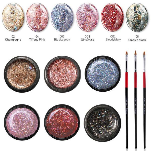 beauty glitter nail art gel polish set soak off semi permanent sequins led varnish shiny uv lacquer kits1, Red;pink
beauty glitter nail art gel polish set soak off semi permanent sequins led varnish shiny uv lacquer kits1, Red;pink