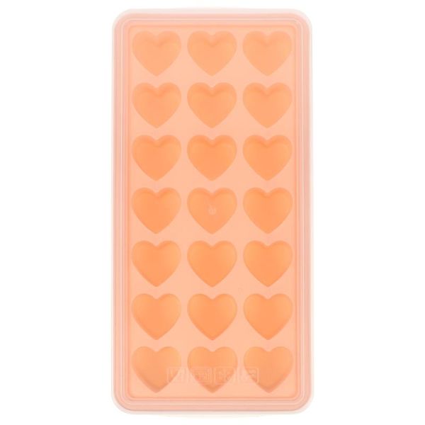 heart shape stackable ice tray silicone cube mold easy release mould tissue boxes & napkins