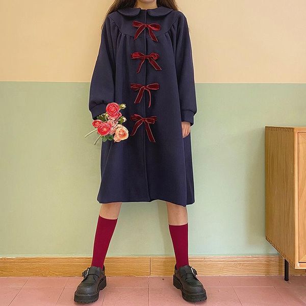 women's wool & blends heydress spring japan style cute warm coat women long outerwear girl sweet lantern sleeve bow single breasted jac, Black
women's wool & blends heydress spring japan style cute warm coat women long outerwear girl sweet lantern sleeve bow single breasted jac, Black