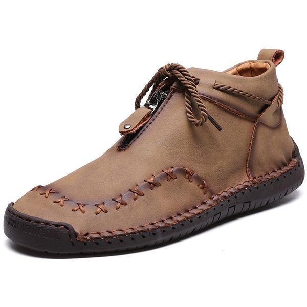 boots men's comfortable winter men shoes warm leather ankle handmade retro lace-up man footwear outdoor 39-48, Black
boots men's comfortable winter men shoes warm leather ankle handmade retro lace-up man footwear outdoor 39-48, Black