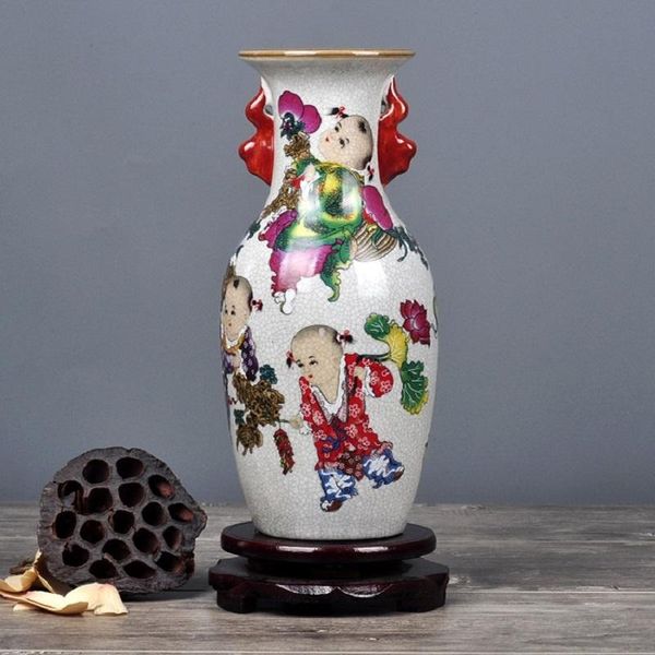 vases christmas decor jingdezhen ceramic ancient cracked glaze vase chinese home decoration living room craft gifts
vases christmas decor jingdezhen ceramic ancient cracked glaze vase chinese home decoration living room craft gifts