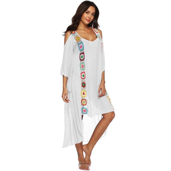 beach kaftan sarong tunic cover up saida de praia swimsuit women bikini pareo beachwear black long dress women's swimwear, White;black
beach kaftan sarong tunic cover up saida de praia swimsuit women bikini pareo beachwear black long dress women's swimwear, White;black