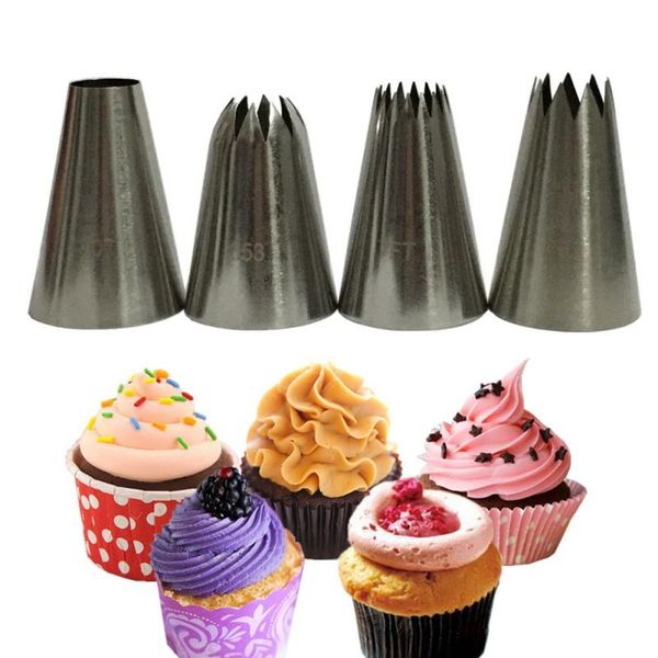 baking & pastry tools 5pcs / set large icing piping nozzle tips cakes decoration stainless steel nozzles cake tool
baking & pastry tools 5pcs / set large icing piping nozzle tips cakes decoration stainless steel nozzles cake tool