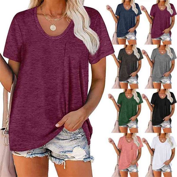 plus size s-5xl short sleeve chest pocket t-shirts women summer loose casual white black street tshirts o-neck tee shirt female 210522
plus size s-5xl short sleeve chest pocket t-shirts women summer loose casual white black street tshirts o-neck tee shirt female 210522