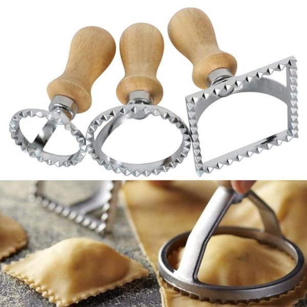 basedidea stainless steel dumpling cutter ravioli maker stamp square round dough mold with wooden handle baking & pastry tools
basedidea stainless steel dumpling cutter ravioli maker stamp square round dough mold with wooden handle baking & pastry tools