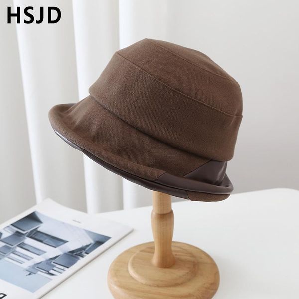 wide brim hats fashion leather patchwork winter bucket for women designer hat autumn warm panama female cap cotton present gift, Blue;gray
wide brim hats fashion leather patchwork winter bucket for women designer hat autumn warm panama female cap cotton present gift, Blue;gray
