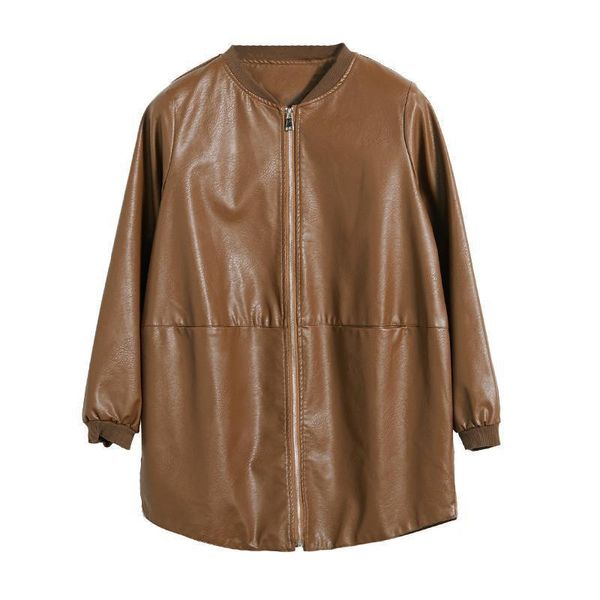 women's jackets women leather jacket 2021 mid-length large size loose zip coat clothing spring and autumn winter black, Black;brown
women's jackets women leather jacket 2021 mid-length large size loose zip coat clothing spring and autumn winter black, Black;brown