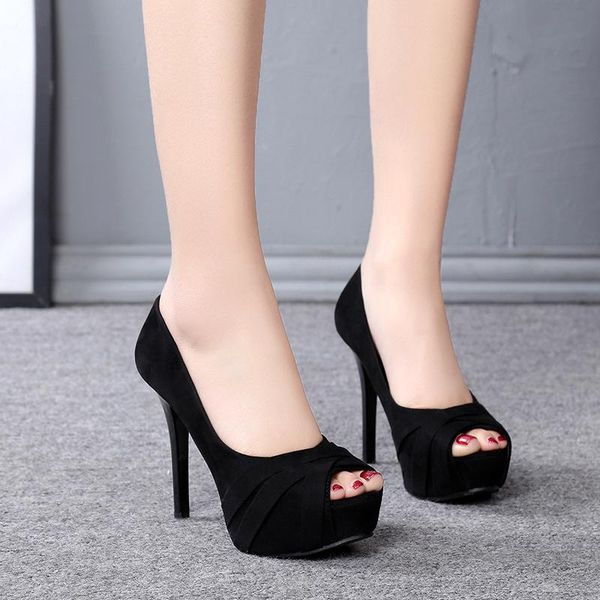 platform shoes woman peep toe 12cm high heels pumps nude women fashion wedding bridal 35-39 dress, Black
platform shoes woman peep toe 12cm high heels pumps nude women fashion wedding bridal 35-39 dress, Black