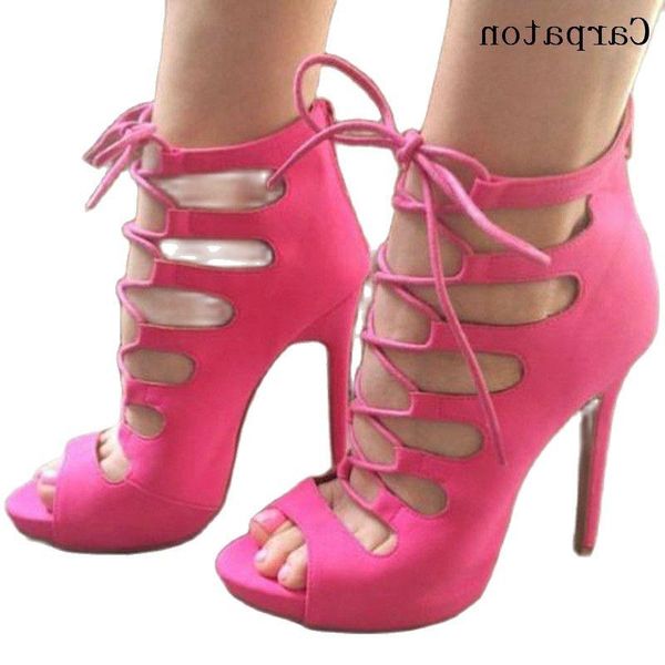 sandals lace up cross tied gladiator ankle peep toe thin high heels suede summer women club party, Black
sandals lace up cross tied gladiator ankle peep toe thin high heels suede summer women club party, Black