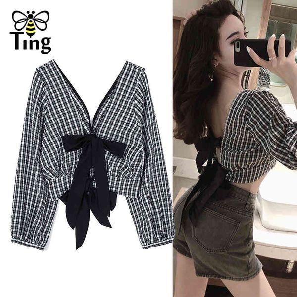 summer open back backless v neck crop cute fashion chic blouse bow streetwear club 210513, White
summer open back backless v neck crop cute fashion chic blouse bow streetwear club 210513, White