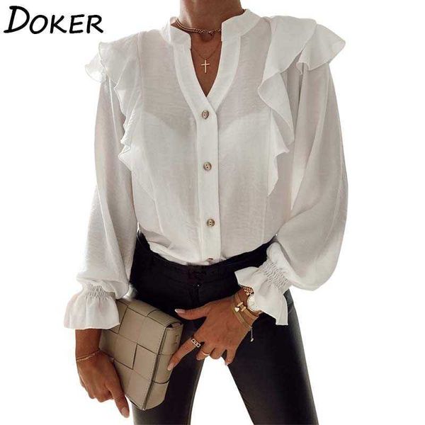 white ruffle blouse womens autumn csaual fashion v-neck long sleeve elegant office ladies shirts plus size and blouses 210603
white ruffle blouse womens autumn csaual fashion v-neck long sleeve elegant office ladies shirts plus size and blouses 210603