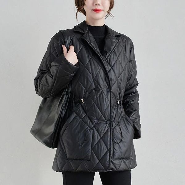 women casual quilted coats arrival 2021 winter vintage oversize turn-down collar female thick warm black jackets outwear women's down &
women casual quilted coats arrival 2021 winter vintage oversize turn-down collar female thick warm black jackets outwear women's down &
