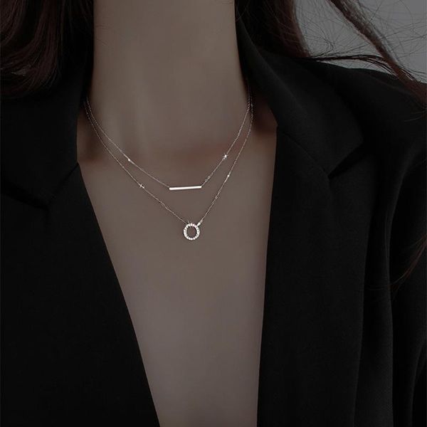 chokers double - layer necklace inlaid with circle a word female niche design light luxury clavicle sweater chain tide, Golden;silver
chokers double - layer necklace inlaid with circle a word female niche design light luxury clavicle sweater chain tide, Golden;silver