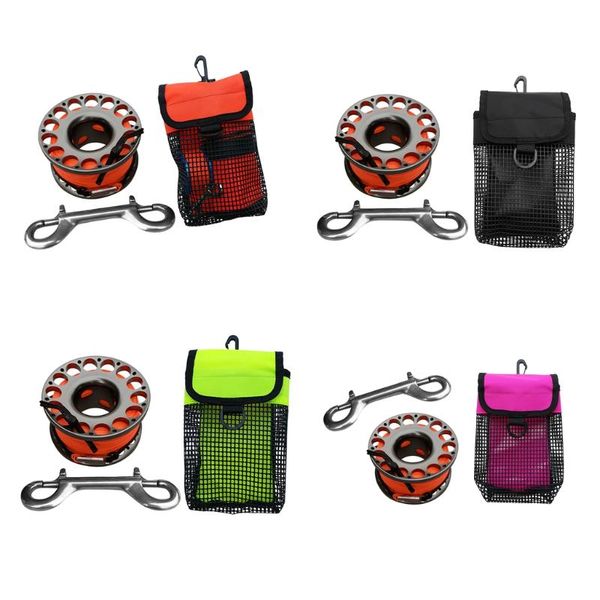 pool & accessories scuba diving finger spool reel with 30m guide line ended bolt clip + smb surface marker buoy holder carry mesh bag pocket
pool & accessories scuba diving finger spool reel with 30m guide line ended bolt clip + smb surface marker buoy holder carry mesh bag pocket