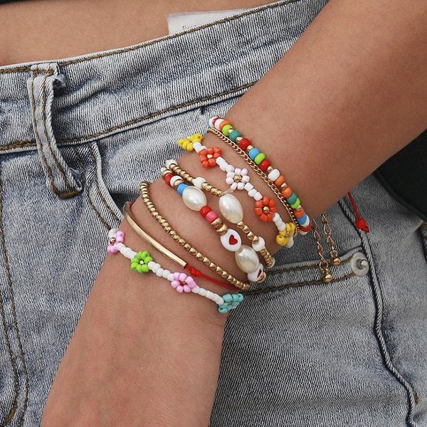 beaded, strands 8 pcs/set mixed handmade flower beads bracelets for women colorful africa pearl set boho braclets accessories, Black
beaded, strands 8 pcs/set mixed handmade flower beads bracelets for women colorful africa pearl set boho braclets accessories, Black