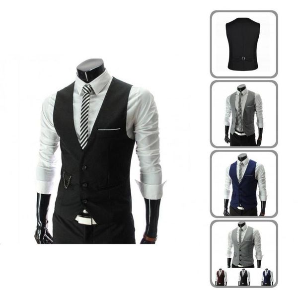 men's suits & blazers fashion solid color men formal business vest simple all-match, White;black
men's suits & blazers fashion solid color men formal business vest simple all-match, White;black