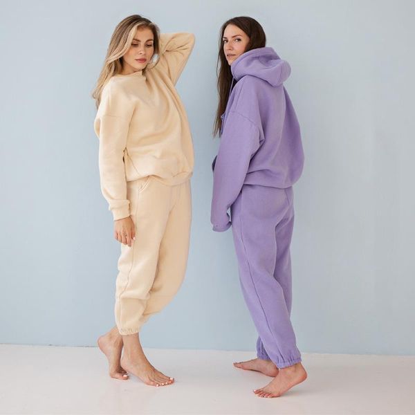 autumn winter womens tracksuits hooded sweatshirts solid color hoodies sweatpants suit casual women sports 2 pieces set outfits women's, White
autumn winter womens tracksuits hooded sweatshirts solid color hoodies sweatpants suit casual women sports 2 pieces set outfits women's, White