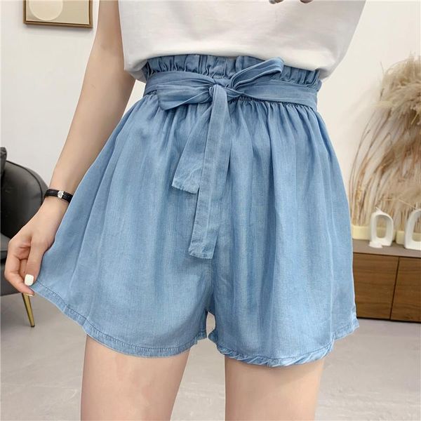 summer high waist women wide leg denim shorts fashion ladies loose plus size elastic frilled n297 women's, White;black
summer high waist women wide leg denim shorts fashion ladies loose plus size elastic frilled n297 women's, White;black