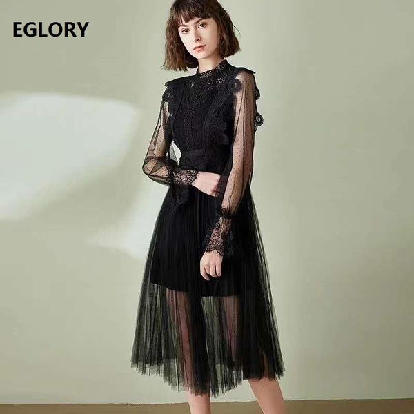 casual dresses 2021 spring black mesh dress women appliques lace patchwork flare sleeve mid-calf length party club, Black;gray
casual dresses 2021 spring black mesh dress women appliques lace patchwork flare sleeve mid-calf length party club, Black;gray