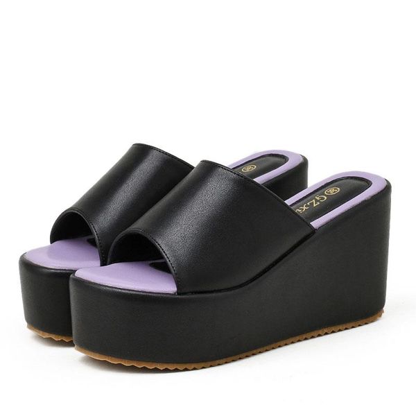 sandals summer women slip on slippers outdoor platform wedges heel comfortable light weight thick slides, Black
sandals summer women slip on slippers outdoor platform wedges heel comfortable light weight thick slides, Black