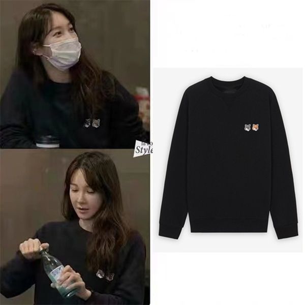 women hoodie early autumn head embroidered long sleeve o-neck jumper casual classic cozy 211103, Black
women hoodie early autumn head embroidered long sleeve o-neck jumper casual classic cozy 211103, Black