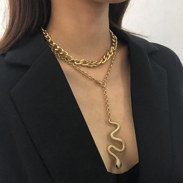 product exaggerated multi-layer chain personality creative zodiac snake pendant hip hop necklace gift trendy n7864 necklaces, Silver
product exaggerated multi-layer chain personality creative zodiac snake pendant hip hop necklace gift trendy n7864 necklaces, Silver