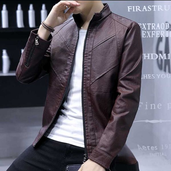 men's jackets 2021 pu leather casual jacket trend slim handsome youth spring and autumn motorcycle clothing basic, Black;brown
men's jackets 2021 pu leather casual jacket trend slim handsome youth spring and autumn motorcycle clothing basic, Black;brown