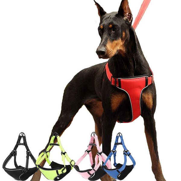adjustable no pull dog harness vest for big outdoor pet reflective soft material small medium large dogs collars & leashes
adjustable no pull dog harness vest for big outdoor pet reflective soft material small medium large dogs collars & leashes