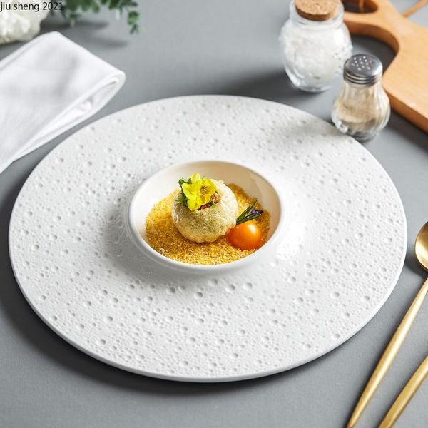 dishes & plates european-style white ceramic western-style steak ramen plate high-end tableware home round dessert fruit kitchen supplies
dishes & plates european-style white ceramic western-style steak ramen plate high-end tableware home round dessert fruit kitchen supplies