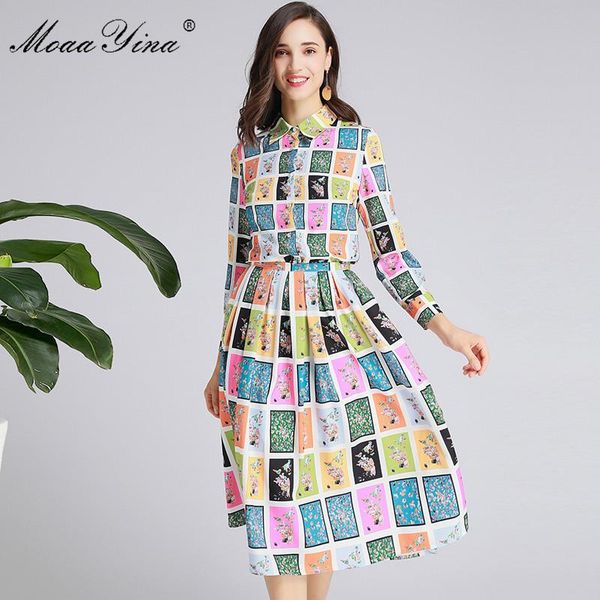 two piece dress moaayina fashion designer suit spring autumn women long sleeve plaid print shirt +pleated skirt elegant two-piece set, White
two piece dress moaayina fashion designer suit spring autumn women long sleeve plaid print shirt +pleated skirt elegant two-piece set, White