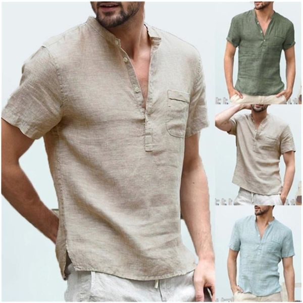 mens spring summer casual shirt short sleeve cotton linen shirts men slim fit hip-hop loose collar button silk men's, White;black
mens spring summer casual shirt short sleeve cotton linen shirts men slim fit hip-hop loose collar button silk men's, White;black