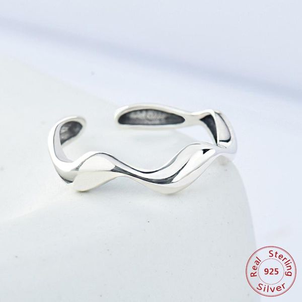 cluster rings design 925 sterling silver vitage open ring simple wave retro fashon european and american jewelry, Golden;silver
cluster rings design 925 sterling silver vitage open ring simple wave retro fashon european and american jewelry, Golden;silver