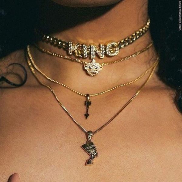 pcs/set bohemian crystal letter crown arrow head multilayer necklace fashion gold chain set jewelry accessories pendant necklaces, Silver
pcs/set bohemian crystal letter crown arrow head multilayer necklace fashion gold chain set jewelry accessories pendant necklaces, Silver
