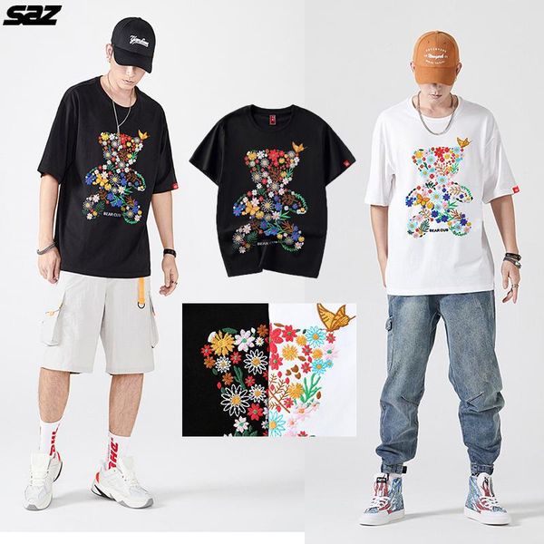 men's t-shirts 2021 korean version of ins pure cotton sea bear embroidery half-sleeved couples loose short-sleeved t-shirt tide, White;black
men's t-shirts 2021 korean version of ins pure cotton sea bear embroidery half-sleeved couples loose short-sleeved t-shirt tide, White;black
