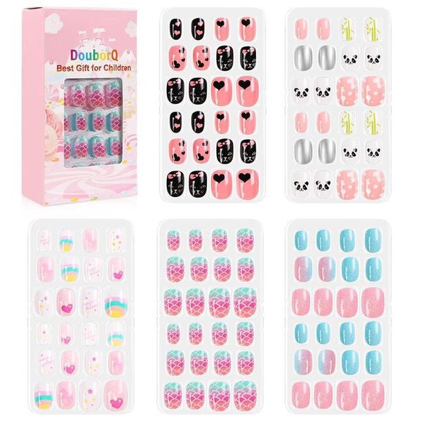 false nails 120pcs kids art and nail pieces set pre-glue full cover stick on press for girls drop, Red;gold
false nails 120pcs kids art and nail pieces set pre-glue full cover stick on press for girls drop, Red;gold
