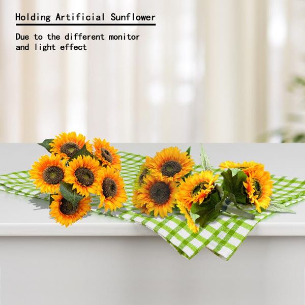 decorative flowers & wreaths artificial sunflower simulation fake bouquet wedding bride holding party home sunflowers decor
decorative flowers & wreaths artificial sunflower simulation fake bouquet wedding bride holding party home sunflowers decor