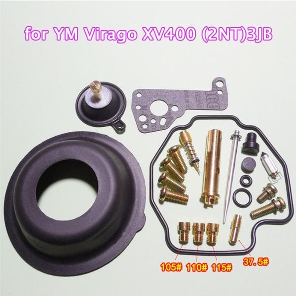 motorcycle carburetor repair kit for ym virago xv400 (2nt)3jb with large and small diaphragm fuel system
motorcycle carburetor repair kit for ym virago xv400 (2nt)3jb with large and small diaphragm fuel system