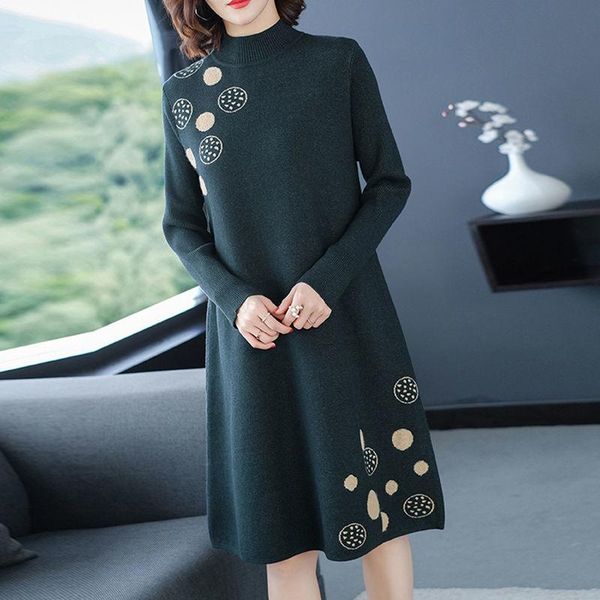 casual dresses women 2021 autumn winter turtleneck straight sweater dress elegant knit female loose long sleeve vestidos c411, Black;gray
casual dresses women 2021 autumn winter turtleneck straight sweater dress elegant knit female loose long sleeve vestidos c411, Black;gray