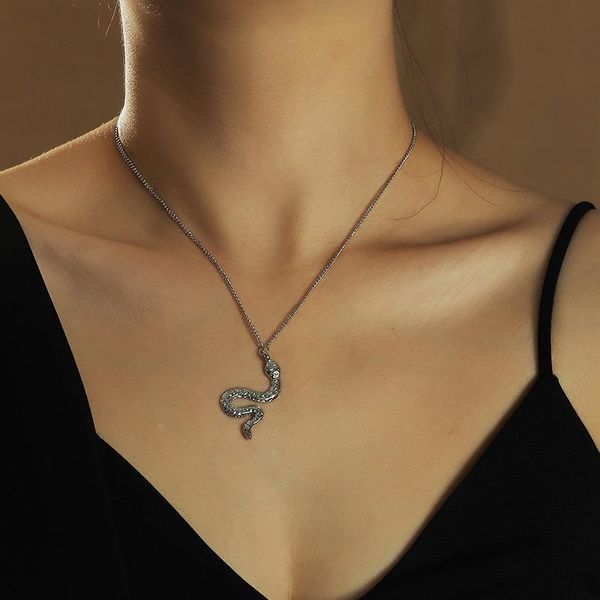 european simple snake pendant necklace women punk hip hop creative jewelry fashion party accessories friendship gift necklaces, Silver
european simple snake pendant necklace women punk hip hop creative jewelry fashion party accessories friendship gift necklaces, Silver